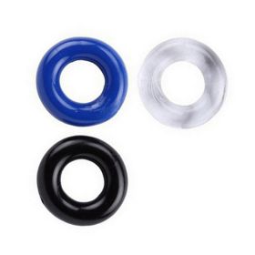 Men's Three-color Silicone Penis Delay Ring