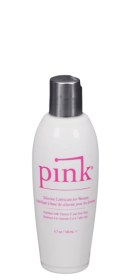 Pink Silicone Lube Flip Top Bottle 4.7 fluid ounces